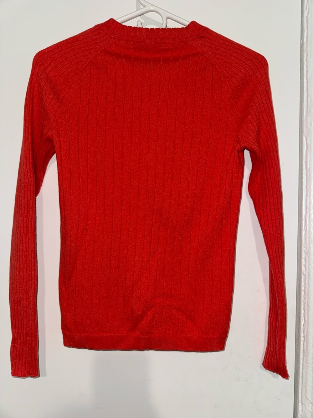 J. McLaughlin Coral Ribbed Sweater XS Long Sleeve Knit Top (has holes)see photos - Picture 4 of 6